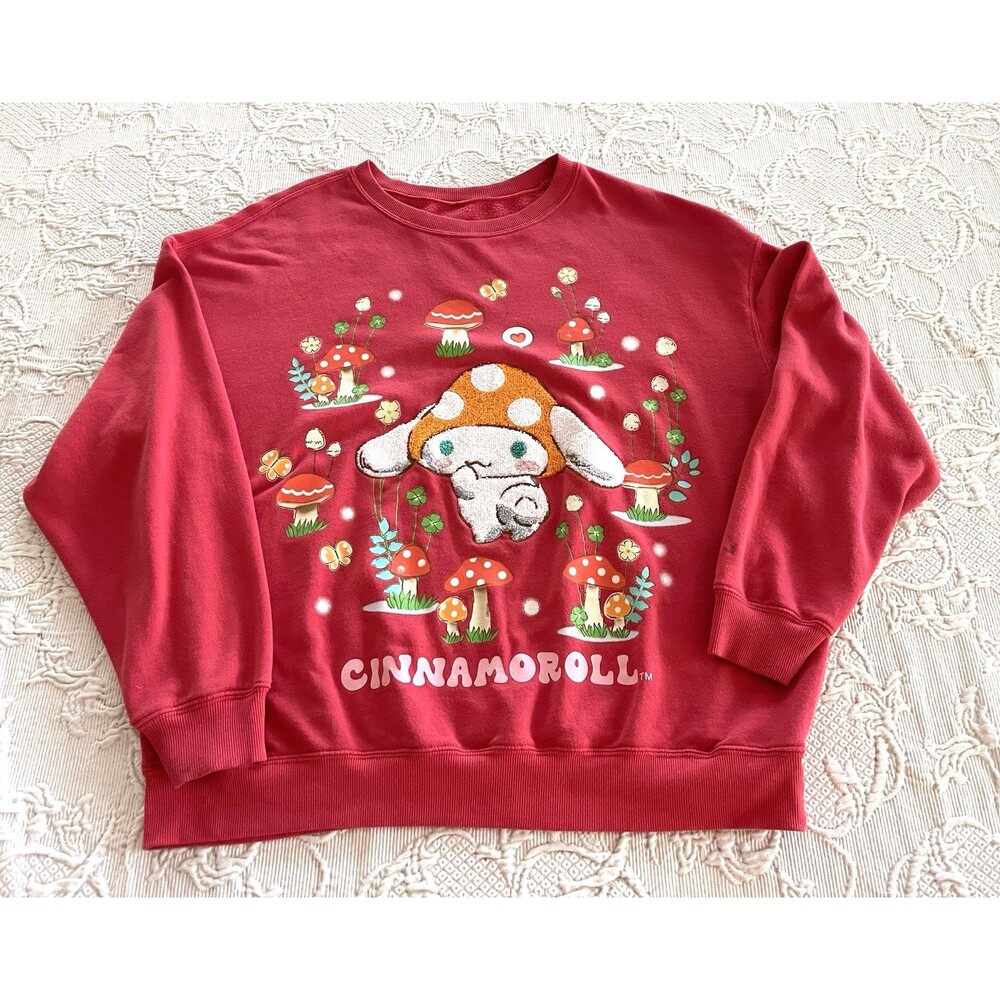 Cinnamoroll By Sanrio 3D Pullover Sweatshirt Mushroom Design Lady 48" chest 2XL?